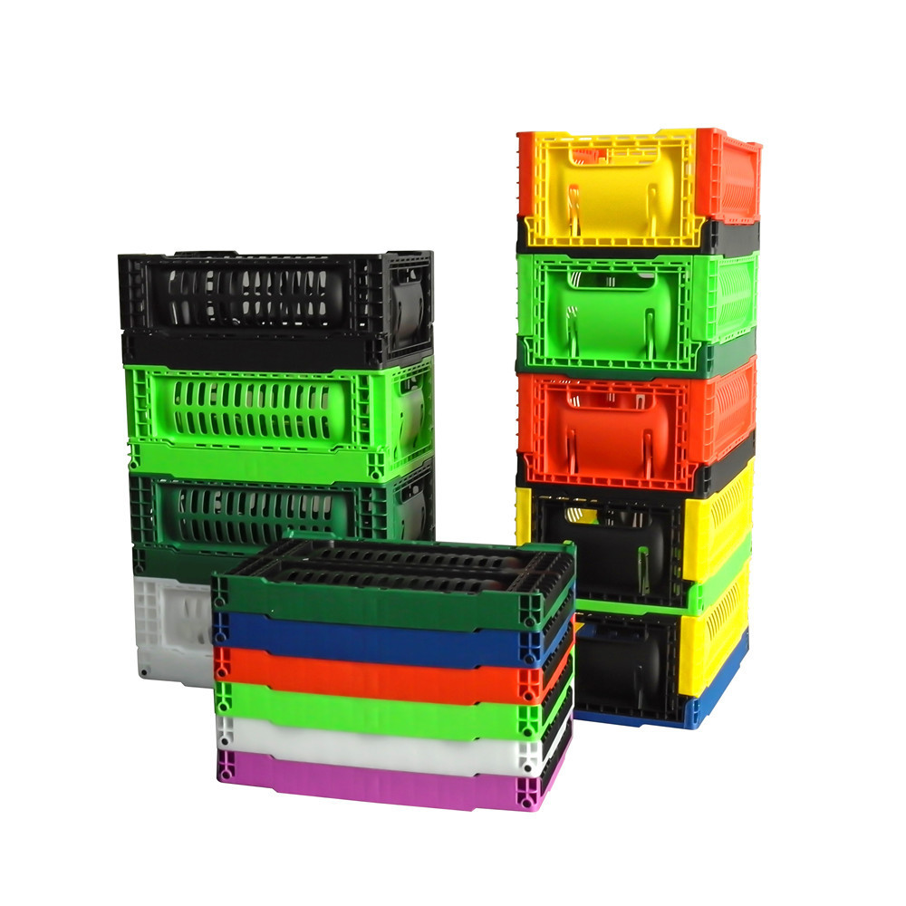 Collapsible and Stacking Plastic Folding Crate 300*200*120