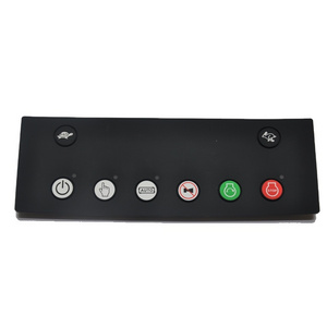 silicone rubber keypad customized multi color single embossing button diy membrane switch