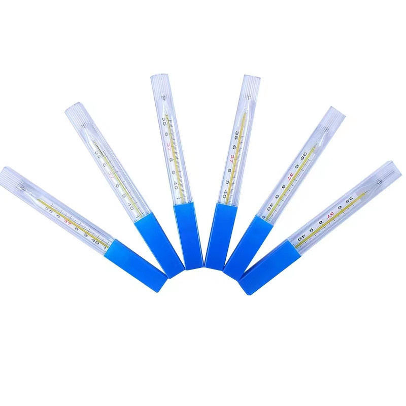 Medical Good Quality Celsius Fahrenheit Armpit Mouth Mercury Free Clinical Glass Thermometer