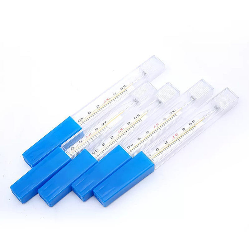 Medical Good Quality Celsius Fahrenheit Armpit Mouth Mercury Free Clinical Glass Thermometer