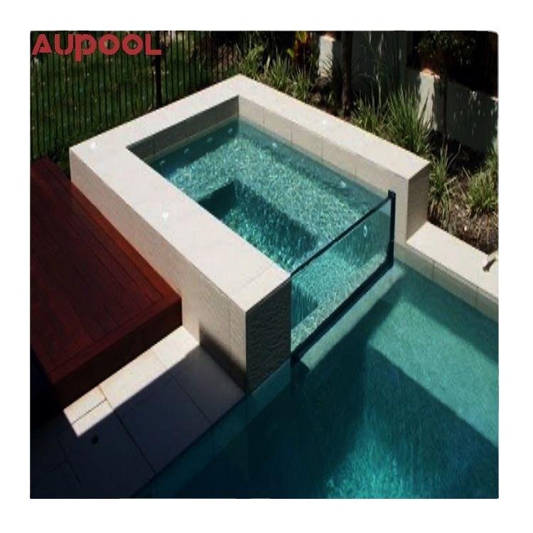 AUPOOL  outdoor  endless swim infinity garden  fiberglass lap pool