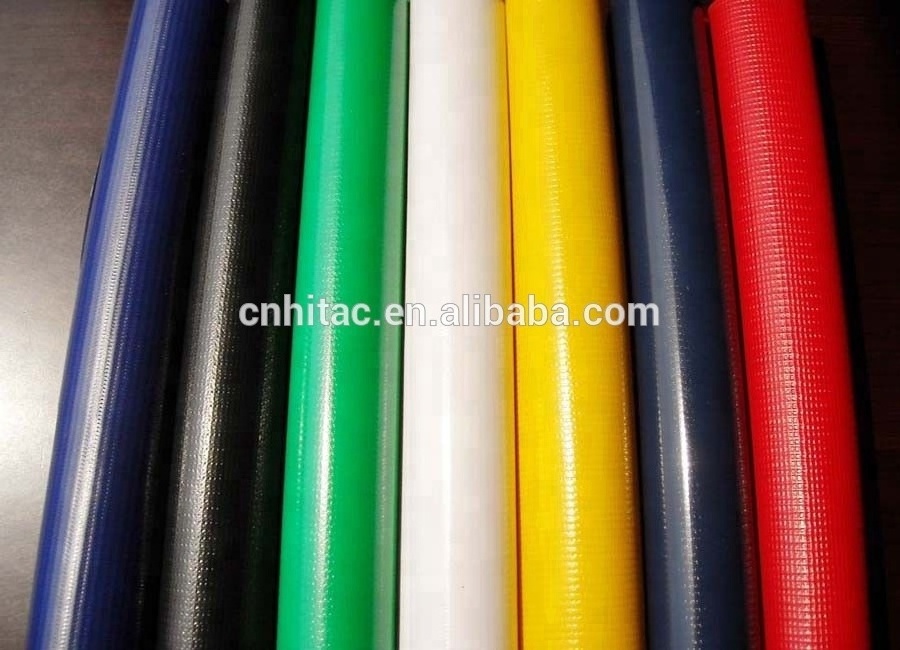 High Tenacity PVC Vinyl Coated Polyester Fabric,PVC Woven Polyester Coated Tarpaulin Fabric