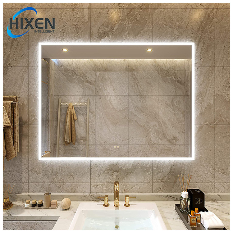 Hot sale smart LED bathroom mirror with light bathroom mirror with led light and bluetooth for hotel