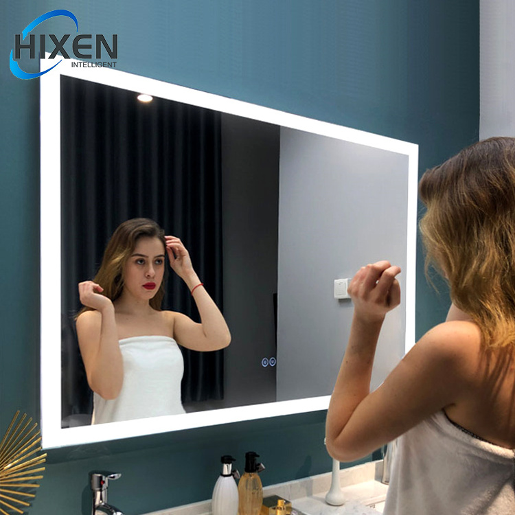 Hot sale smart LED bathroom mirror with light bathroom mirror with led light and bluetooth for hotel