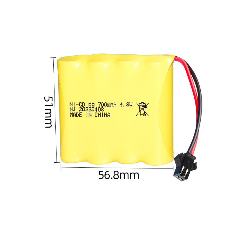 Factory nicd cell Series 4.8V 700mAh rechargeable batteries pack for rc truck vehicle toy battery bike