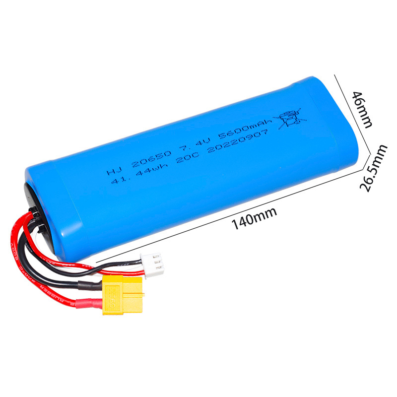 Factory 7.4V 20650 5600mAh rechargeable lithium remote control for toy train lift truck tank battery