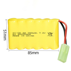 Factory rc 7.2V 700mAh Nicd rechargeable cell pack kids toy truck small children vehicle toys usb aa battery