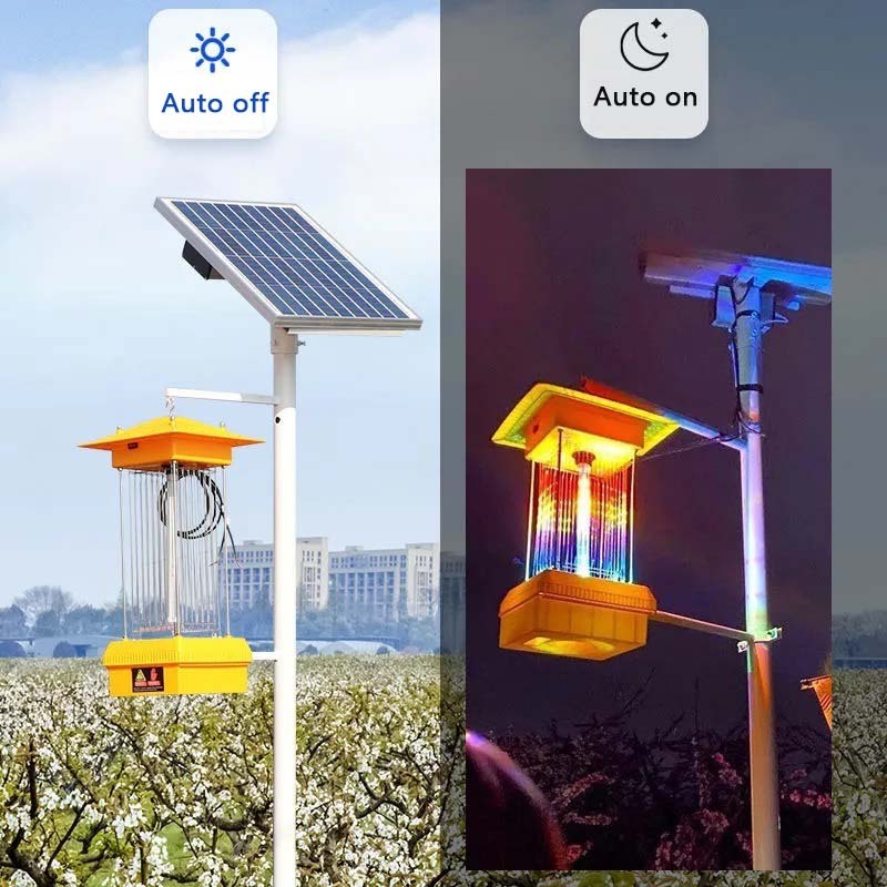 Outdoor Solar Pest Killer Lamp with Insect Light & Led Electric Insect Lamp Effective Pest Control Device