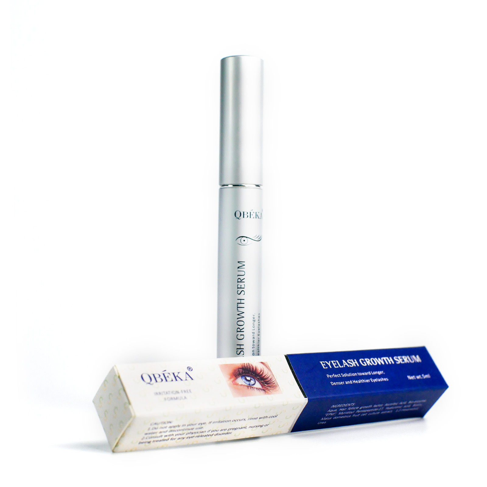 High Pure Effect Ingredient QBEKA Eyelash Growth Serum Lash Growth & Eyebrow Enhancer Vitamin Serum Wholesale