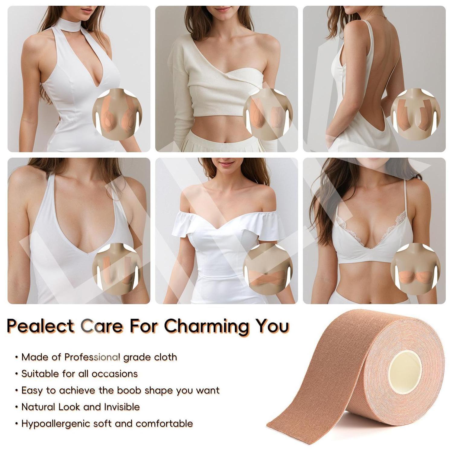 Custom Box Skin Color Breathable Women Plus Size Push Up Boobtape Nipple Bra Lifting Cover Booby Bob Body Breast Lift Boob Tape