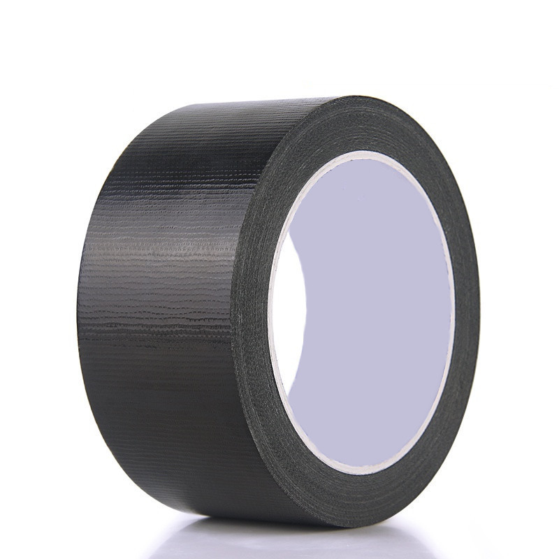 Waterproof Oem Strong Thick Pvc Fibre Cloth PE Adhesive 72Mm Gaffa Industrial Black Duct Gaffer 3 Inch Binding Tape