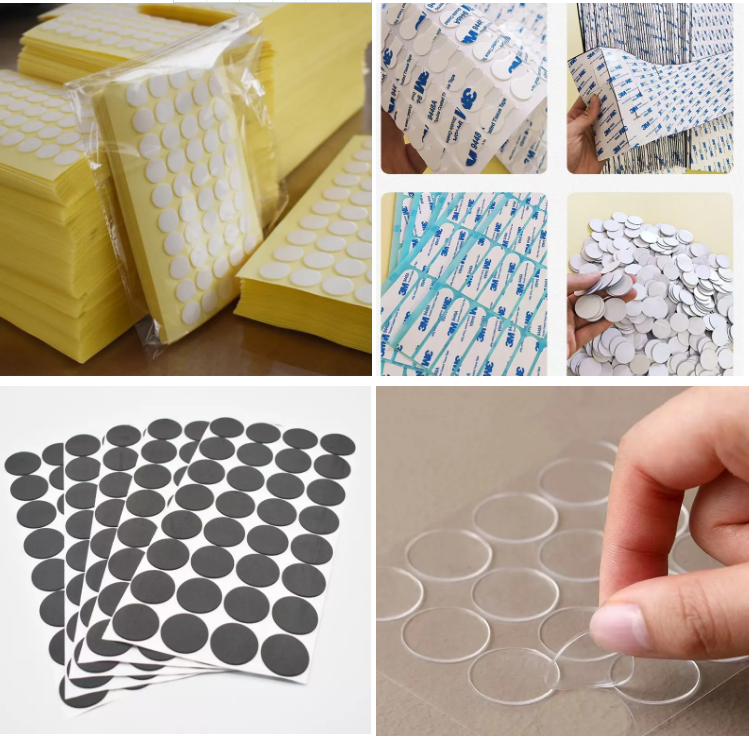 Sticky Custom 0.5mm 0.8mm 1mm 2mm Acrylic Dit Cut Circle Round Square Double Sided Adhesive EVA Foam Sheet Pad Tape