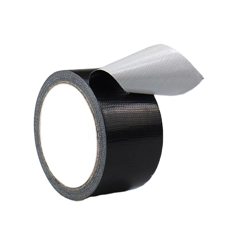 Waterproof Oem Strong Thick Pvc Fibre Cloth PE Adhesive 72Mm Gaffa Industrial Black Duct Gaffer 3 Inch Binding Tape