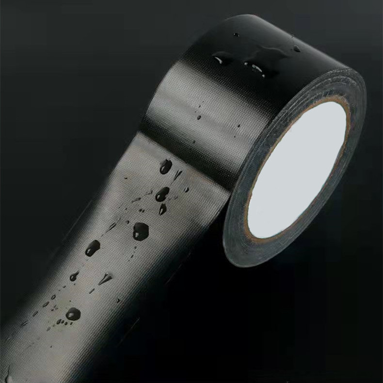 Waterproof Oem Strong Thick Pvc Fibre Cloth PE Adhesive 72Mm Gaffa Industrial Black Duct Gaffer 3 Inch Binding Tape