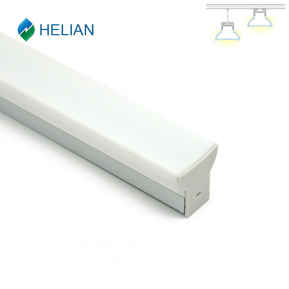 HL-BAPL061 Led Aluminum extrusion profile interior lighting recessed and suspended with led light strip and pc pmma cover