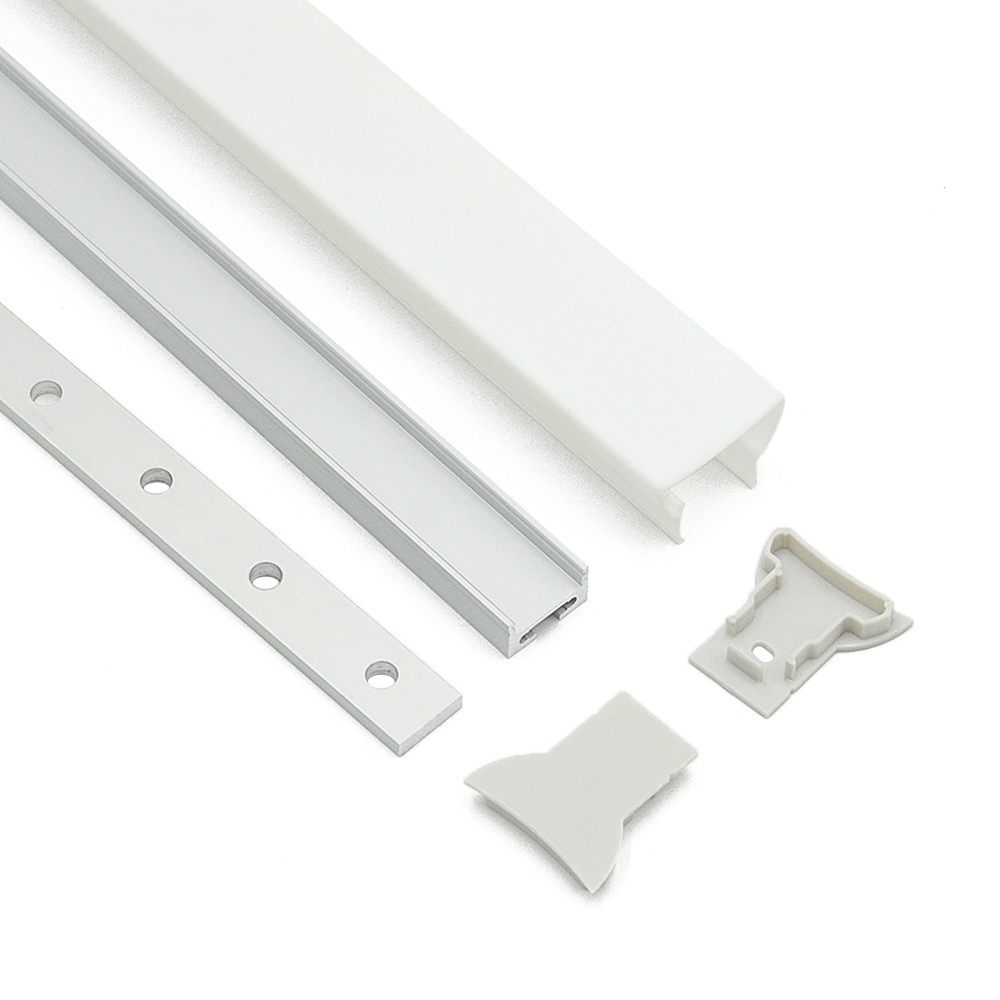 HL-BAPL061 Led Aluminum extrusion profile interior lighting recessed and suspended with led light strip and pc pmma cover