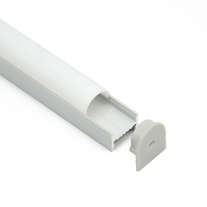 Wide 19.6mm Led aluminum profile extrusion channel with curved cove  for wall and ceiling strip light