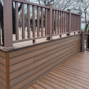 Hard wearing waterproof outdoor floor covering outdoor WPC composite veneer decking