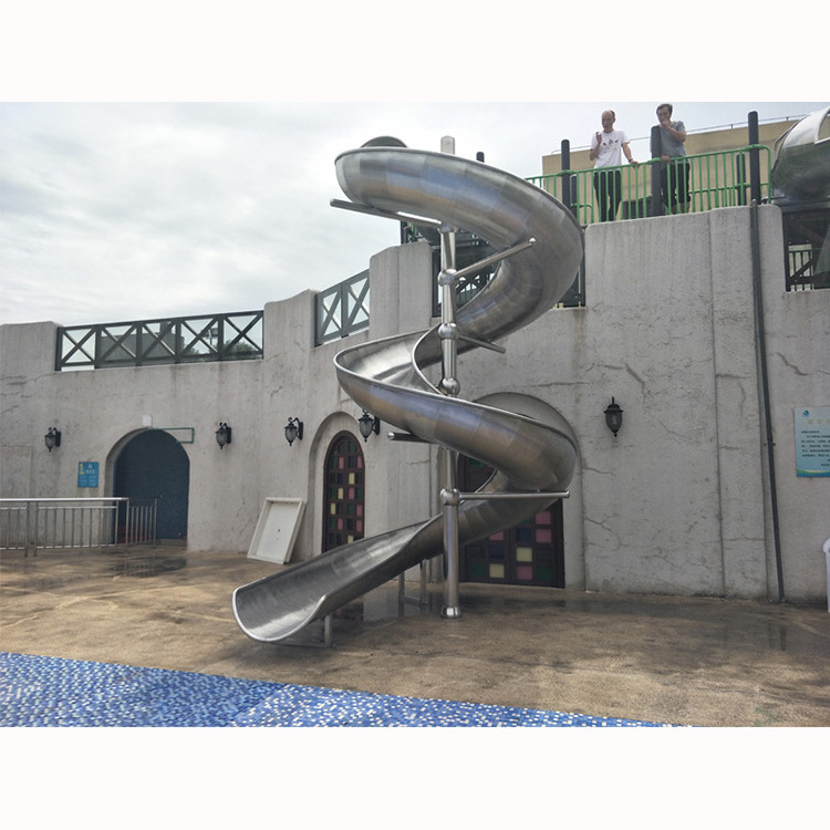 Stainless Pool Slide Stainless Steel Sink Slides Stainless Steel Tube Tunnel Slide for Kids and Adults