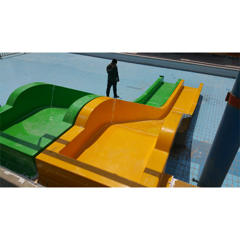 tube resin spiral swimming plastic park pool water slide fiberglass slide for sale