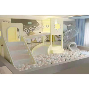 Hanlin Design Soft Play Accessories White Soft Play Ball Pit Indoor Soft Modular Playground Equipment for Adults and Kids