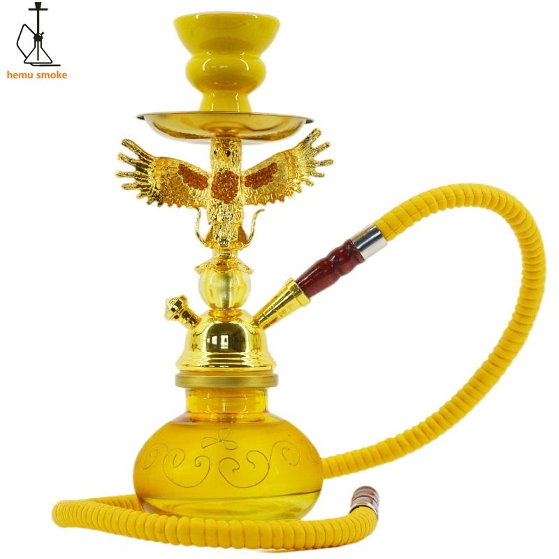 Cute Travel Shisha Hookah Cups Mini Portable Turkish Sheesha Hukka smoking set Eagle Designer shisha hookah Cheap Price