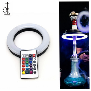 HOT High quality 16 colors hookah led ring lamp 6inch nice led light for hookah shisha light