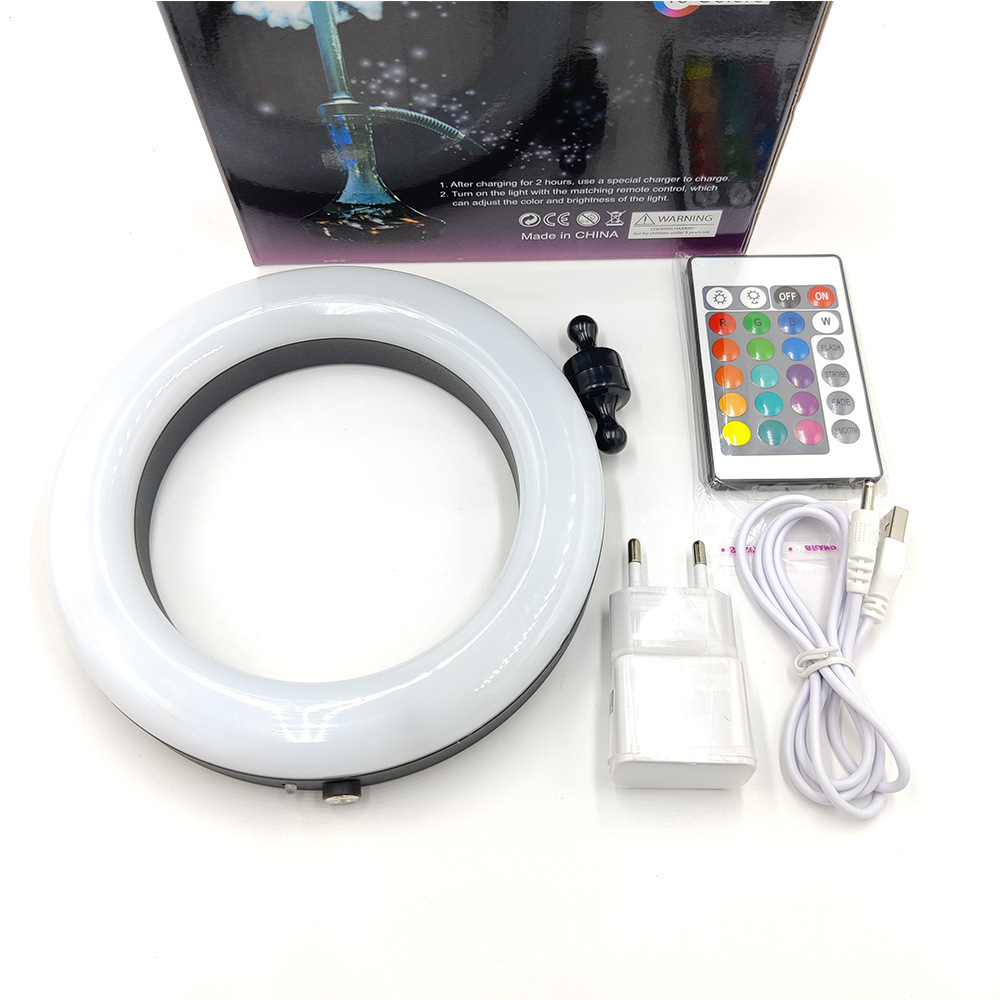 HOT High quality 16 colors hookah led ring lamp 6inch nice led light for hookah shisha light