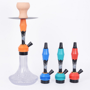 Hot Small Size Hookah Shisha Set Luxury Hookah Silicon Hose Portable Bar Aluminum Hookah For Smoking Flavor