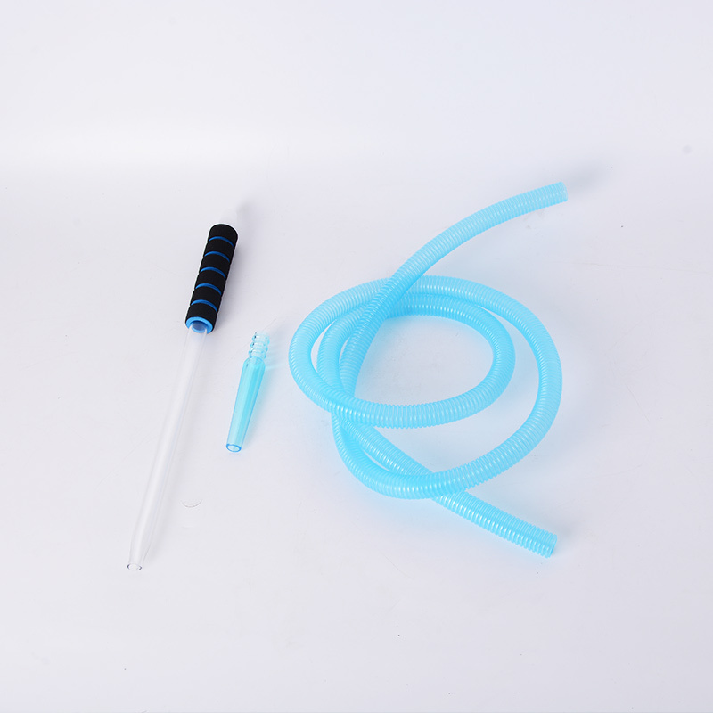 New Arrival 1.8m Plastic Shesha Pipe Disposable Glass Handle Hookah Accessories Hose