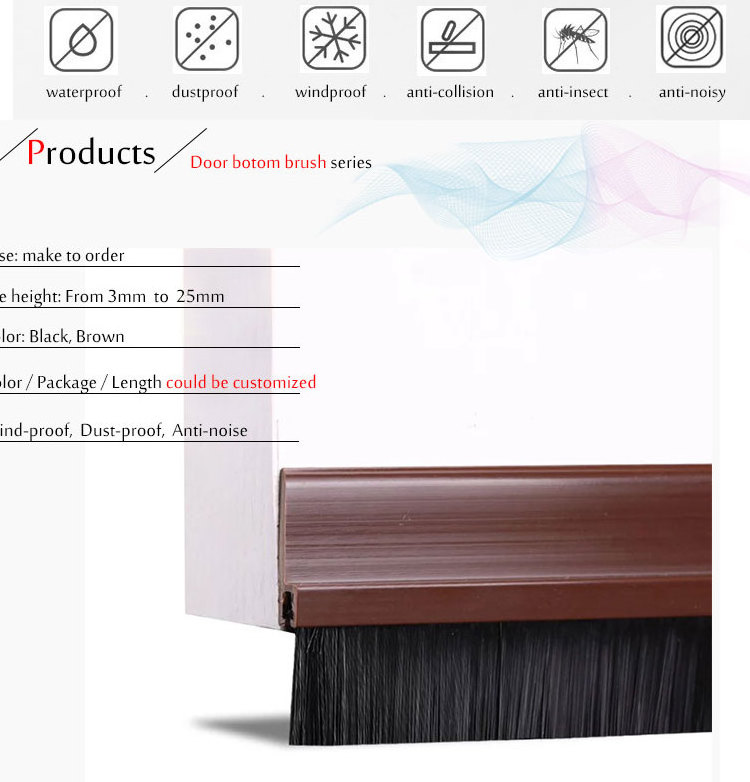 CLJ Hot sale window&door accessories seal brush strip weather stripping