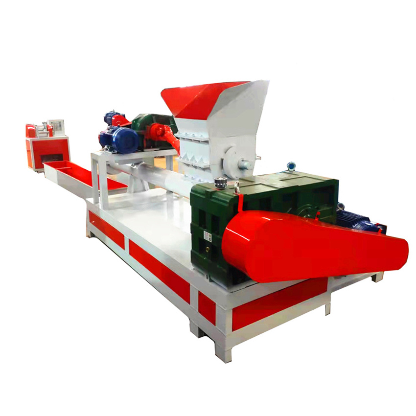 Recycling waste PP PE material plastic pelletizing machine Two Stage Automatic Plastic Pellet  recycling production line