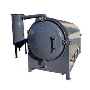 2022 New Non-Smoke Charcoal Retort Kiln Biochar Stove Machine Airflow Hardwood Charcoal Making Machine