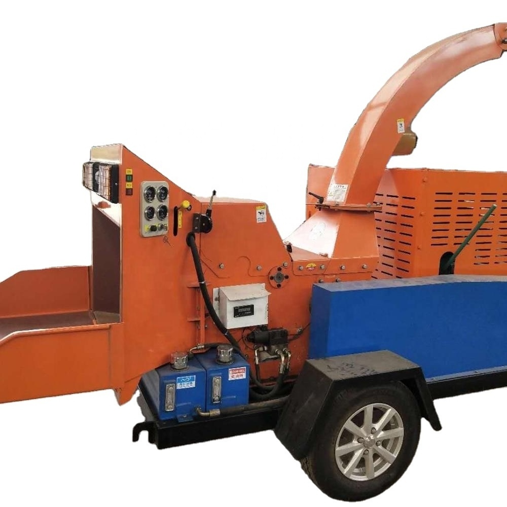 HR2023 High quality new design easy to operate mobile diesel engine motor tree chipper, compost machine best-selling