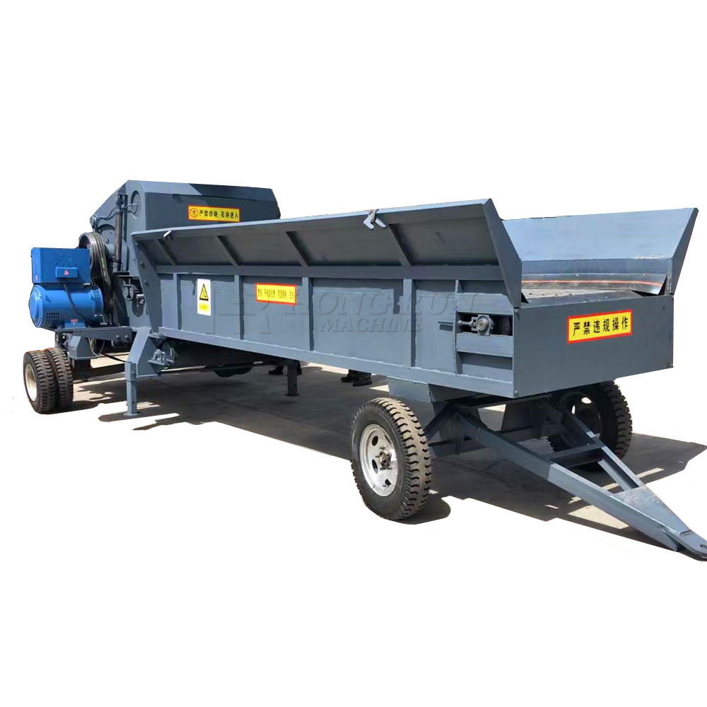 Hongrun Sell Well Building Templates Crusher Shredder Mobile Heavy Diesel Comprehensive Wood Crusher Waste Wood Pallet Grinder