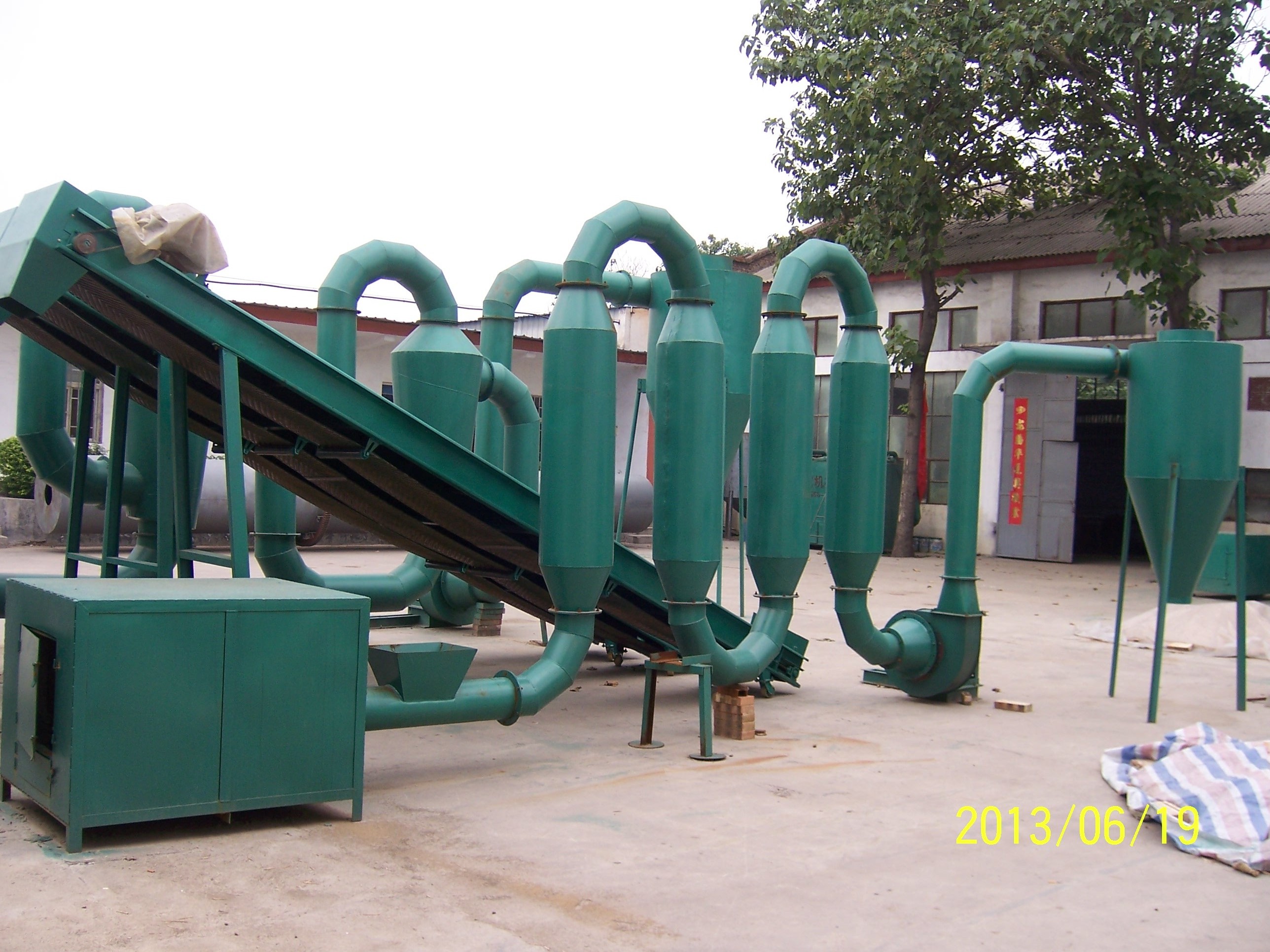 Biomass small pipeline wood sawdust airflow dryer machine wood sawdust for airflow drying machine