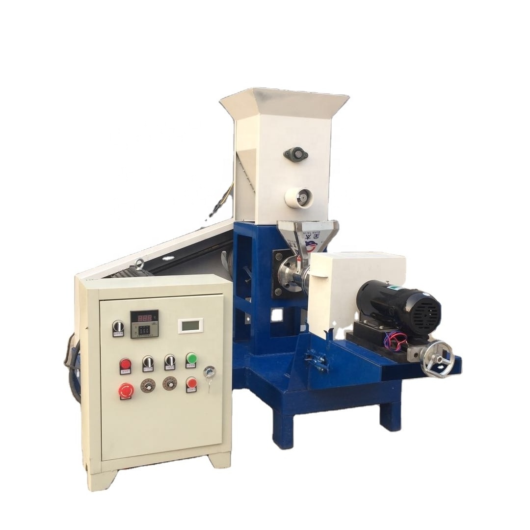 2022 hot sale  feed extruder production line fish feed Dog food and cat food pellet machine floating feed extruder machine