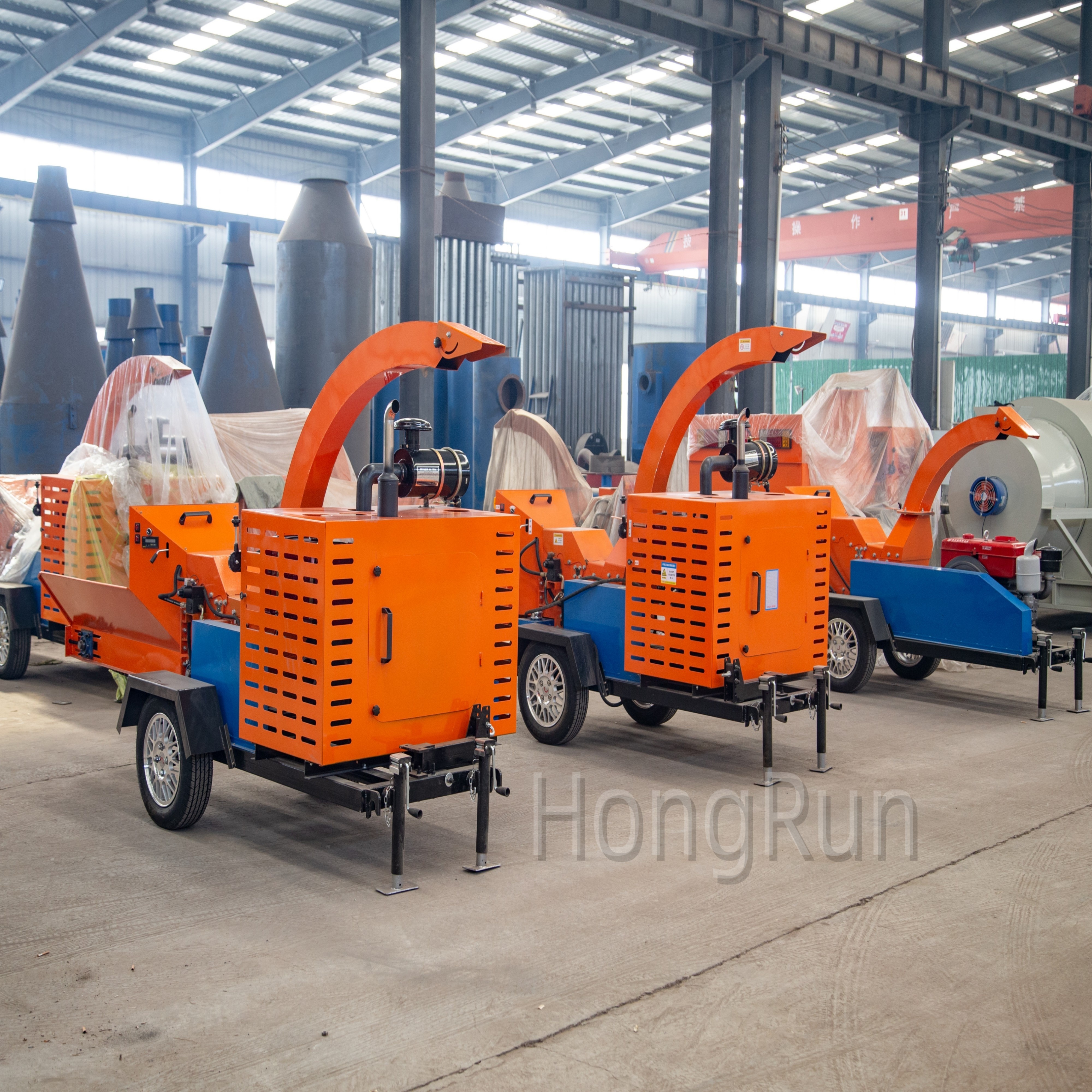 Factory Supply Waste Wood Log Branch Crusher Forestry Mobile Diesel Engine Wood Chipper Machine For Wood Sawdust