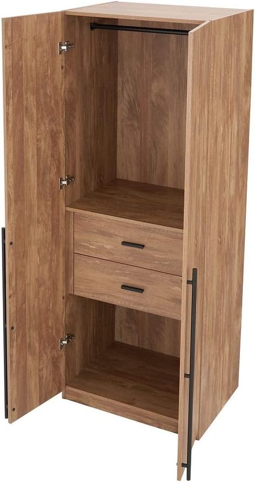 Wooden Wardrobe Cabinet Clothes Closet Drawer Bedroom Armoire Organizer Big Closet  wardrobe closet for hanging clothes