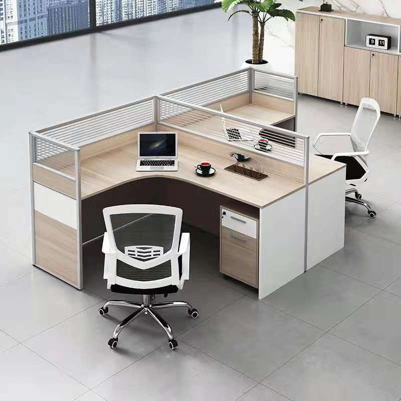 Modern Call Center Round Meeting Room Modular Furniture 2 4 6 Person Office Glass Desks and Workstations