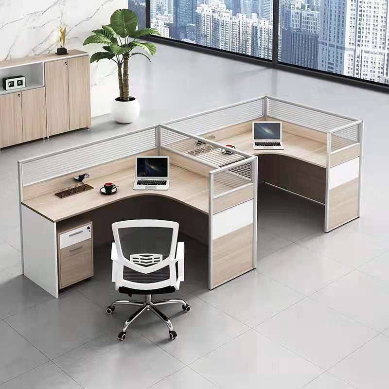 Modern Call Center Round Meeting Room Modular Furniture 2 4 6 Person Office Glass Desks and Workstations