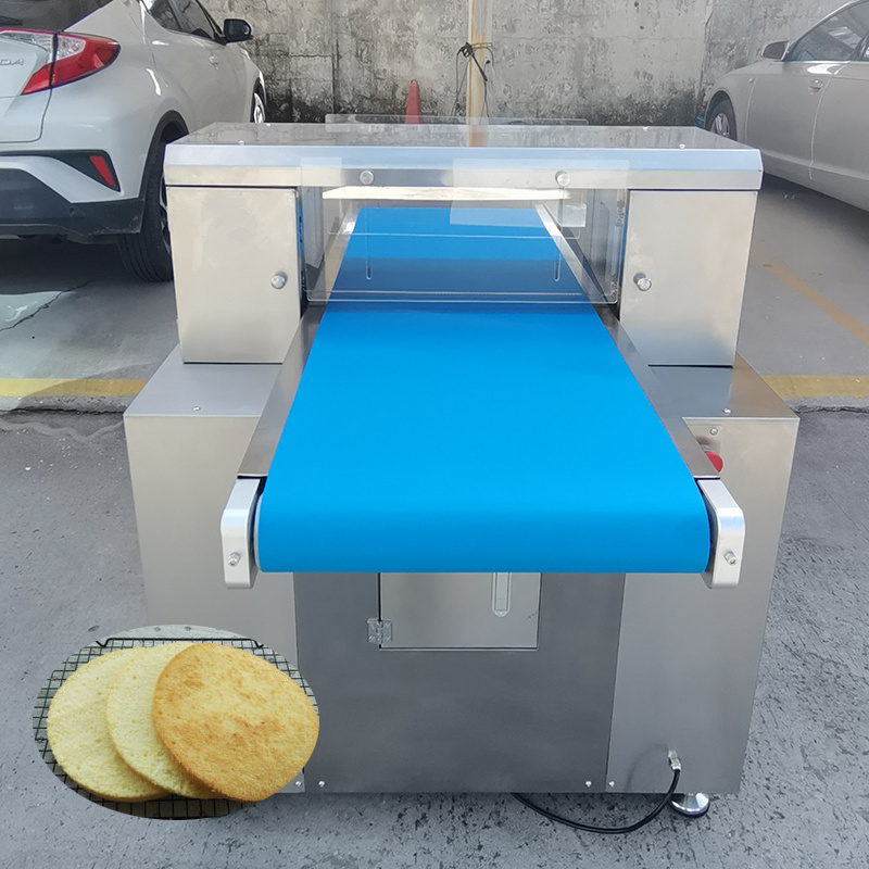 Automation High Speed Ultrasonic Horizontal Cake Leveler Cutter Cake Slicer Cut Cutting Machine