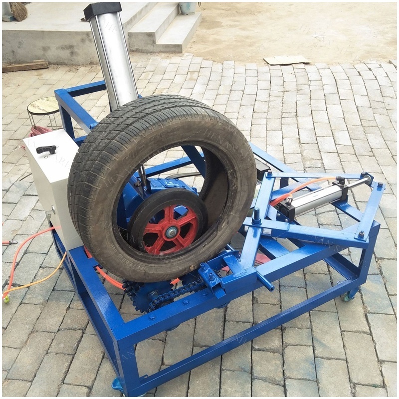 Automation Tire Strip Cutting Machine Sidewall Cutter Tire Recycling Machinery