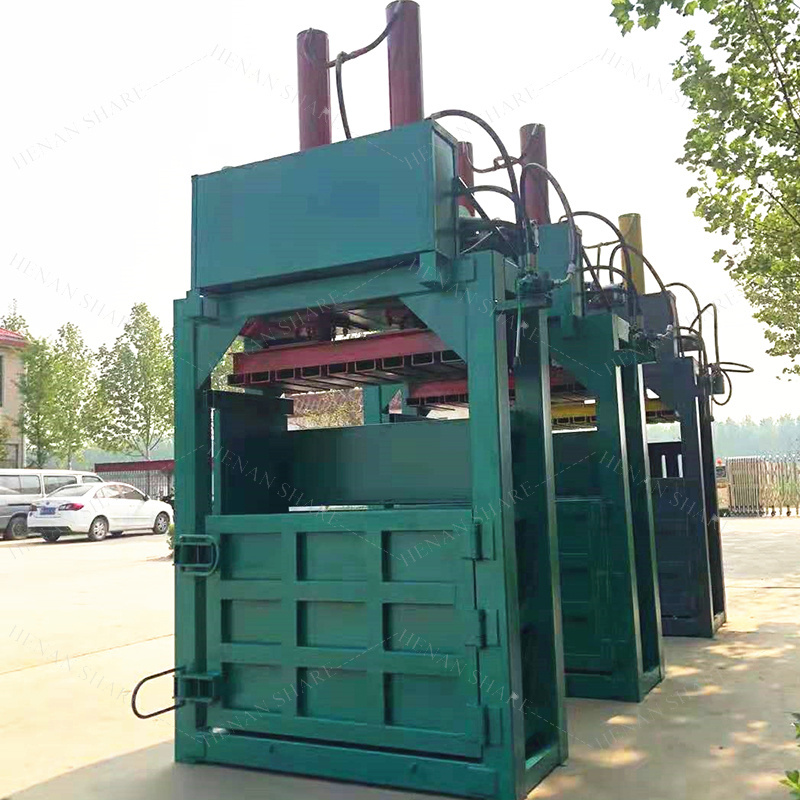 Waste Cardboard Paper Textile Horizontal Hydraulic Cotton Baler Compactor Hydraulic Cardboard Baler Machine for Used Clothes