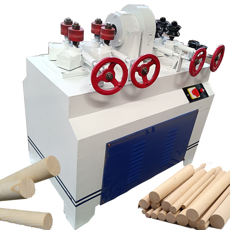 Automatic Round Rod Rounding Wood Cutting Cutter Making Machines for Broom Sticks Stick Machine