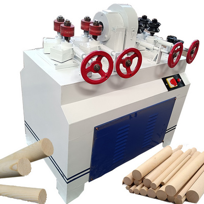 Automatic Round Rod Rounding Wood Cutting Cutter Making Machines for Broom Sticks Stick Machine