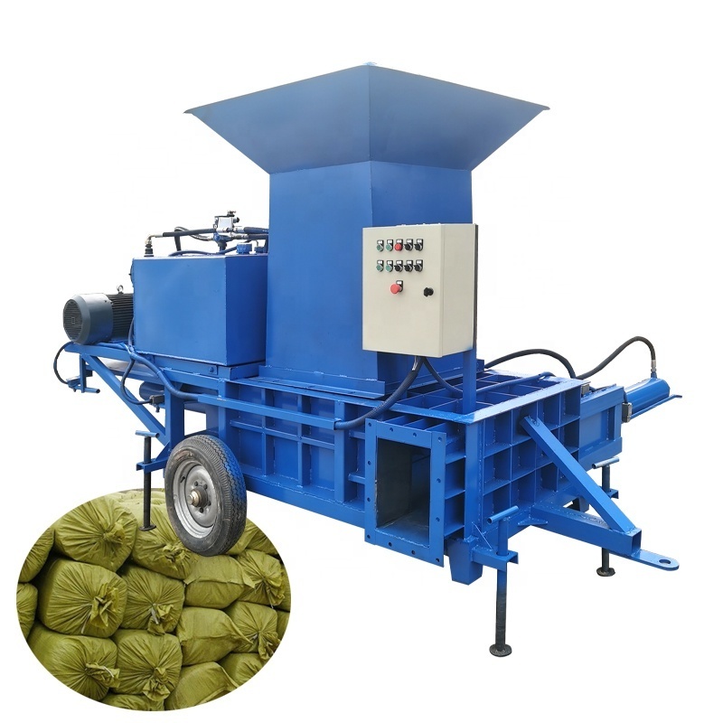 Multi Functional Horizontal Square Hay Pine Straw Baler for Sale 50kg Silage Packing Machine