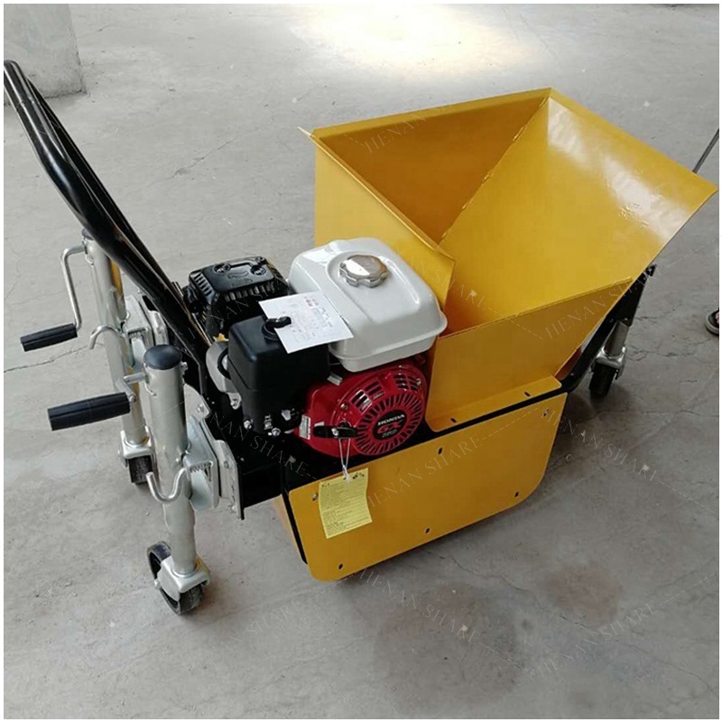 Slipform paver concrete curb extruder making kerb laying machine