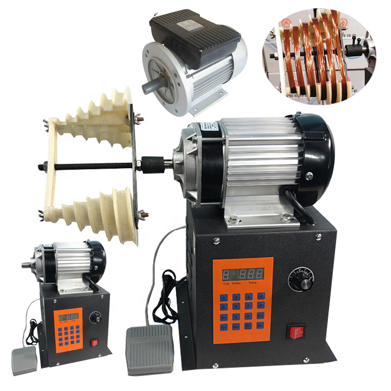 Motor toroidal hand coil winding machine