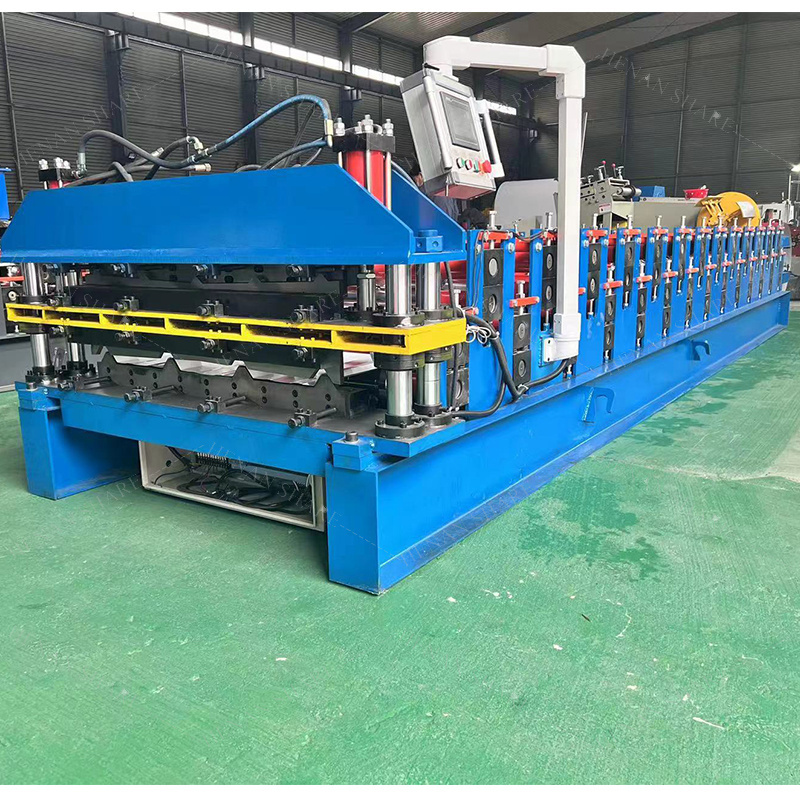 Hangzhou Single Layer Corrugated Roll Forming Machinery Manufacturers Tile Zinc Roof Sheet Corrugated Roll Forming Machine